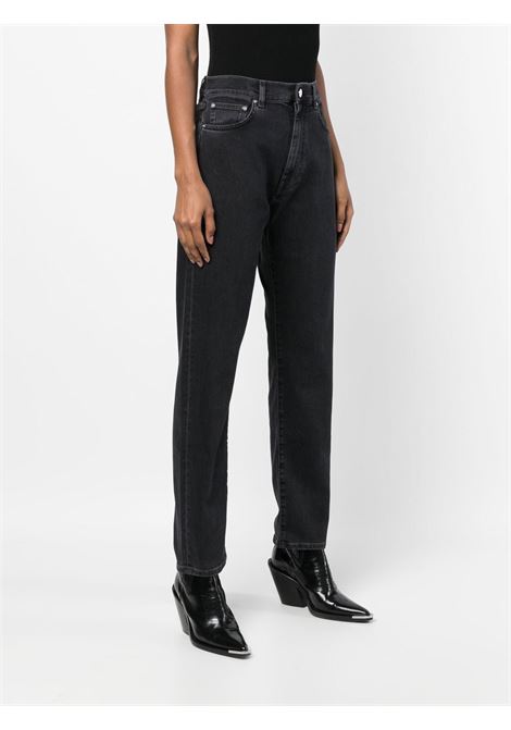 Jeans dritti wular a vita alta in nero Loulou studio - donna LOULOU DE SAISON | WULARWSHDGRY
